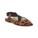 Jessica Simpson Shoes | Jessica Simpson Womens Beige Leopard Print Slingback Lurina Slip On Flats 6.5 M | Color: Tan | Size: 6.5