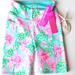 Lilly Pulitzer Shorts | Lilly Pulitizer Week End Hi Rise Short Legging Upf 50+ | Color: Green/Pink | Size: Xxsj