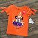 Disney Shirts & Tops | Disney Parks Minnie Shirt Nwt Size Xs Kid (4/5) | Color: Orange | Size: 5g