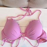 Victoria's Secret Swim | Aw: Victoria Secret Punk Padded Bikini Top | Color: Pink | Size: 34c