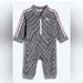 Adidas One Pieces | Adidas Baby Girl Long Sleeve French Terry Coverall Size 9mos | Color: Gray/Pink | Size: 9mb