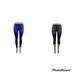 Adidas Pants & Jumpsuits | Adidas Womens Blue Gray Climalite Heathered Activewear Leggings Size S Set Of 2 | Color: Blue/Gray/Red | Size: S