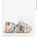 Anthropologie Shoes | Anthropologie Vicenza Calcados Leather Floral Platform Sandals Sz 8/39 New | Color: Blue/Pink | Size: 8