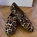 J. Crew Shoes | J. Crew Brand New Moccasins Animal Print Size 9 1/2 Us | Color: Black/Tan | Size: 9.5