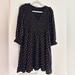 Madewell Dresses | Madewell Black Polka Dot Smocked Lucie Dress Size Small | Color: Black | Size: S