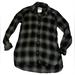 American Eagle Outfitters Tops | American Eagle Amazingly Soft Boyfriend Fit Green Button Down Flannel Size Xs | Color: Black/Green | Size: Xs