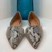 J. Crew Shoes | J. Crew Zoe Snake-Embossed Woman’s Flats Size 7 | Color: Brown/Tan | Size: 7