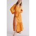 Free People Dresses | Free People Edie Dress Maxi Dress Large Nwt | Color: Orange | Size: L