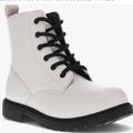 Levi's Shoes | Levi’s Giselle Neo Unisex Combat Boot Size 2 White | Color: White | Size: 2g