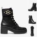Michael Kors Shoes | Michael Kors Leather Combat Boots | Color: Black | Size: Various