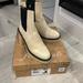 Free People Shoes | Free People Nwt/ Box James Chlsea Boot In A Cream Color With Thick Heels | Color: Cream | Size: 8.5