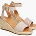 J. Crew Shoes | J.Crew Cream Espadrille Wedge Sandals Size 9 | Color: Cream | Size: 9