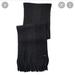 Michael Kors Accessories | Michael Kors Marbled Striped Raschel Muffler Scarf | Color: Black/Gray | Size: Os