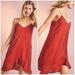 Anthropologie Dresses | Anthropologie Lacausa Burnt Orange Slip Dress Size Xs | Color: Pink/Red | Size: Xs