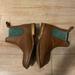 Free People Shoes | Farylrobin X Free People Mountain Peak Distressed Janice Leather Booties Size 6 | Color: Brown/Green | Size: 6