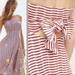 Anthropologie Dresses | Anthropologie Maeve Caleta Strapless Red White Striped Handkerchief Dress | Color: Red/White | Size: Lp