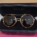 Gucci Accessories | Authentic Gucci Sunglasses Like New Gold Frames With Tortoise Shell Rims | Color: Brown/Gold | Size: Os