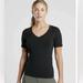 Athleta Tops | Athleta Women’s Renew V-Neck Tee Shirt Black Size Small | Color: Black | Size: S