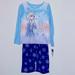 Disney Pajamas | Disney Frozen Elsa And Anna 2 Piece Pajama Set Size: 8 | Color: Blue/White | Size: 8g