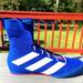 Adidas Shoes | Adidas Box Hog 3 Boxing Shoes Size 12 Men's Red White Blue Fz5306 | Color: Blue/Red | Size: 12