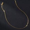 Anthropologie Jewelry | Anthropologie 14k Gold Diamond Chain Necklace | Color: Gold | Size: Os