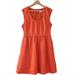 J. Crew Dresses | J Crew 100% Linen Orange Fit And Flare Sun Dress | Color: Orange | Size: 12