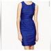 J. Crew Dresses | J. Crew Blue Silver Dot Dress Size 00 | Color: Blue/Silver | Size: 00