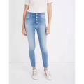 Madewell Jeans | Madewell Jeans Button Front Berrington Wash Roadtripper Jeggings | Color: Blue | Size: 25