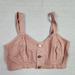 American Eagle Outfitters Tops | New American Eagle Crop Top Women 4 Pink Denim Halter Tank Ladies | Color: Pink | Size: 4