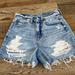 American Eagle Outfitters Shorts | American Eagle Distressed Mom Shorts 6 | Color: Blue | Size: 6