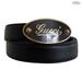 Gucci Accessories | Authentic Gucci Black Calfskin Leather Gold Signature Oval Buckle Belt 80/32 | Color: Black | Size: 80/32