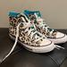 Converse Shoes | Converse Chuck Taylor All Star Leopard Print Hi-Tops | Color: Black/Cream | Size: 7