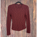 Free People Tops | Intimately Free People Red Long Sleeve Top Slub Womens Size Small | Color: Red | Size: S