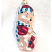 Disney Holiday | Disney Winnie The Pooh 5" Blown Glass Christmas Tree Ornament Vintage | Color: Cream/Red | Size: Os