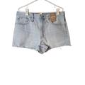 Madewell Shorts | Madewell Size 30 Womens Shorts Relaxed Fit Mid Rise Cut Off Nwt | Color: Blue | Size: 30