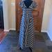 J. Crew Dresses | Beautiful Flutter Sleeved Black & White Checked Maxi Dress By J Crew. Size S. | Color: Black/White | Size: S