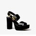 Michael Kors Shoes | 7.5 Us Heels Platform Michael Kors Brand New Never Worn. Does Not Have Tags | Color: Black/Gold | Size: 7.5