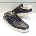 Adidas Shoes | Adidas Puig Indoor Black Chalk White Gold Id1745 Leather Skateboarding Sneakers | Color: Black/Gold | Size: 11