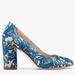 Tory Burch Shoes | Brand New! Tory Burch Elizabeth Printed Round Toe Pump | Color: Blue | Size: 5.5