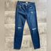 J. Crew Jeans | J. Crew 8" Toothpick Distressed Skinny Jeans Size 26 | Color: Blue | Size: 26