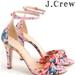 J. Crew Shoes | J.Crew Floral Liberty Knotted Ankle Strap High-Heel Sandals In Pink Size 8 Nwot | Color: Pink | Size: 8