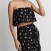 American Eagle Outfitters Skirts | American Eagle Black Floral Matching Maxi Set Skirt And Strapless Tube Top | Color: Black | Size: S