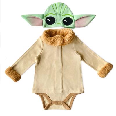 Disney Costumes | Baby’s Baby Yoda Halloween Costume | Color: Cream/Green | Size: 18-24m