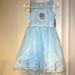 Disney Dresses | Disney Frozen Elsa Gown Costume | Color: Blue | Size: 7/8 Girls