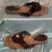 Coach Shoes | 6.5b Coach Sandals. Brown Tassels With Beige Coach Base. 2 | Color: Brown/Tan | Size: 6.5