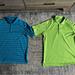 Adidas Shirts | Adidas Golf Climacool Men’s Size Large Polo Shirts. Set Of 2. Multicolor. | Color: Blue/Green | Size: L