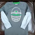 Adidas Shirts & Tops | Adidas T-Shirt Grey Green Long Sleeve | Color: Gray/Green | Size: 7xb