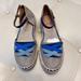 Anthropologie Shoes | Anthropologie Jasper And Jeera Flats | Color: Blue/Gray | Size: 7