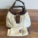 Coach Accessories | Coach Soho Lynn F15527 Leather Hobo Shoulder Bag Buckle Purse Vintage 90s Y2k | Color: Brown/Cream | Size: Os