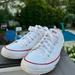 Converse Shoes | Converse Chuck Taylor White All Star Low Top Unisex Canvas Shoes Size 7 Men | Color: Red/White | Size: 7